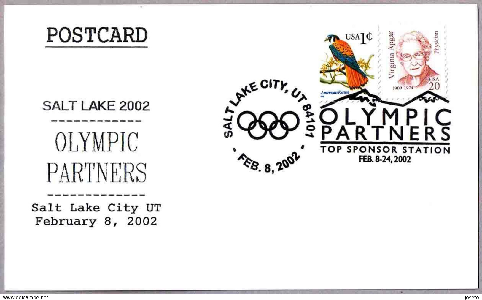 2002 WINTER OLYMPICS - OLYMPIC PARTNERS. Salt Lake City UT 2002 - Hiver 2002: Salt Lake City