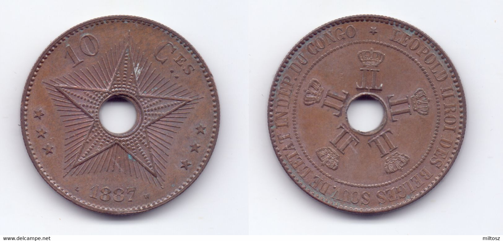 Belgian Congo 10 Centimes 1887 - 1885-1909: Leopold II