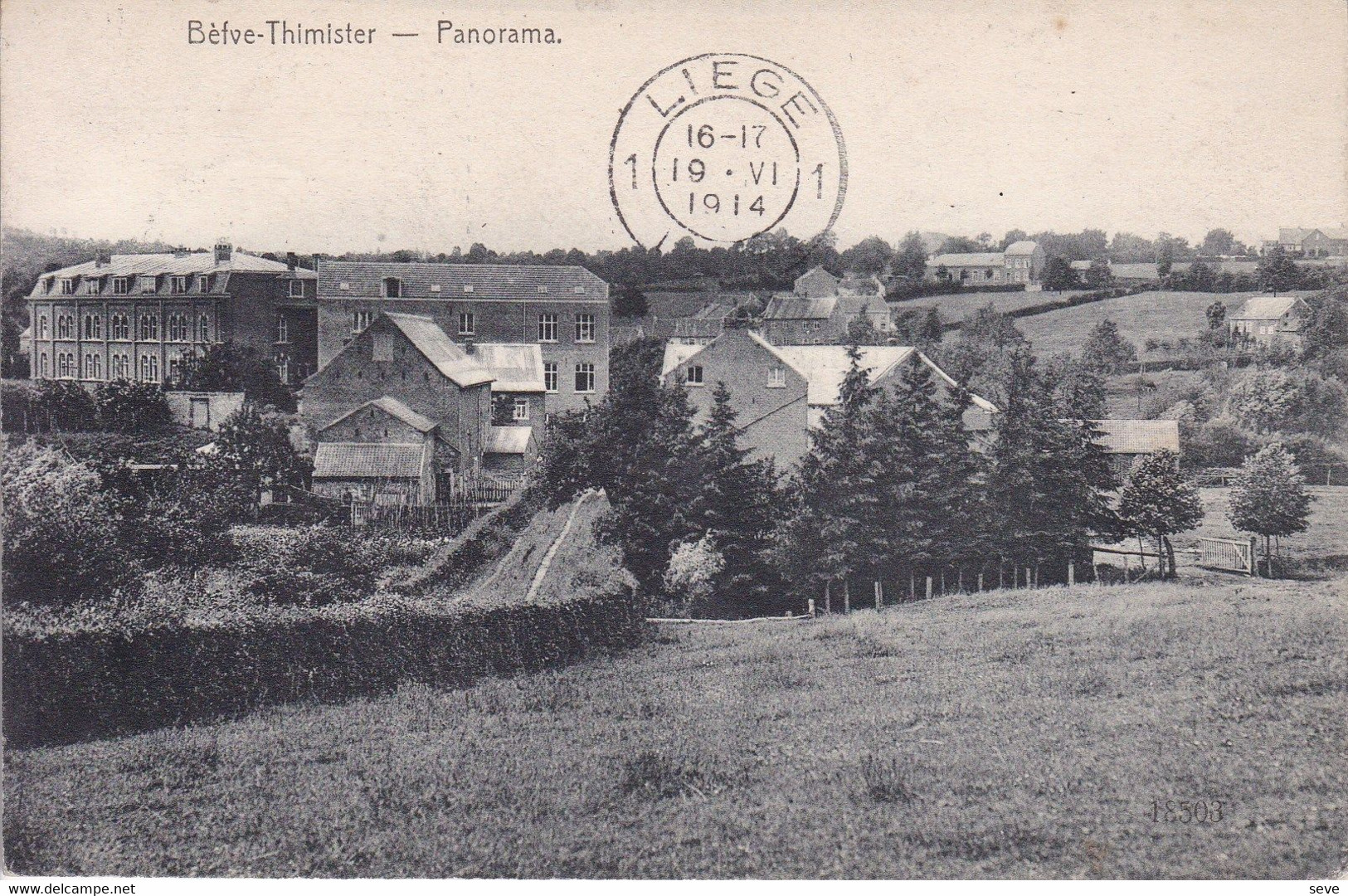 BEFVE THIMISTER Panorama Carte Postée Juillet 1914 - Thimister-Clermont