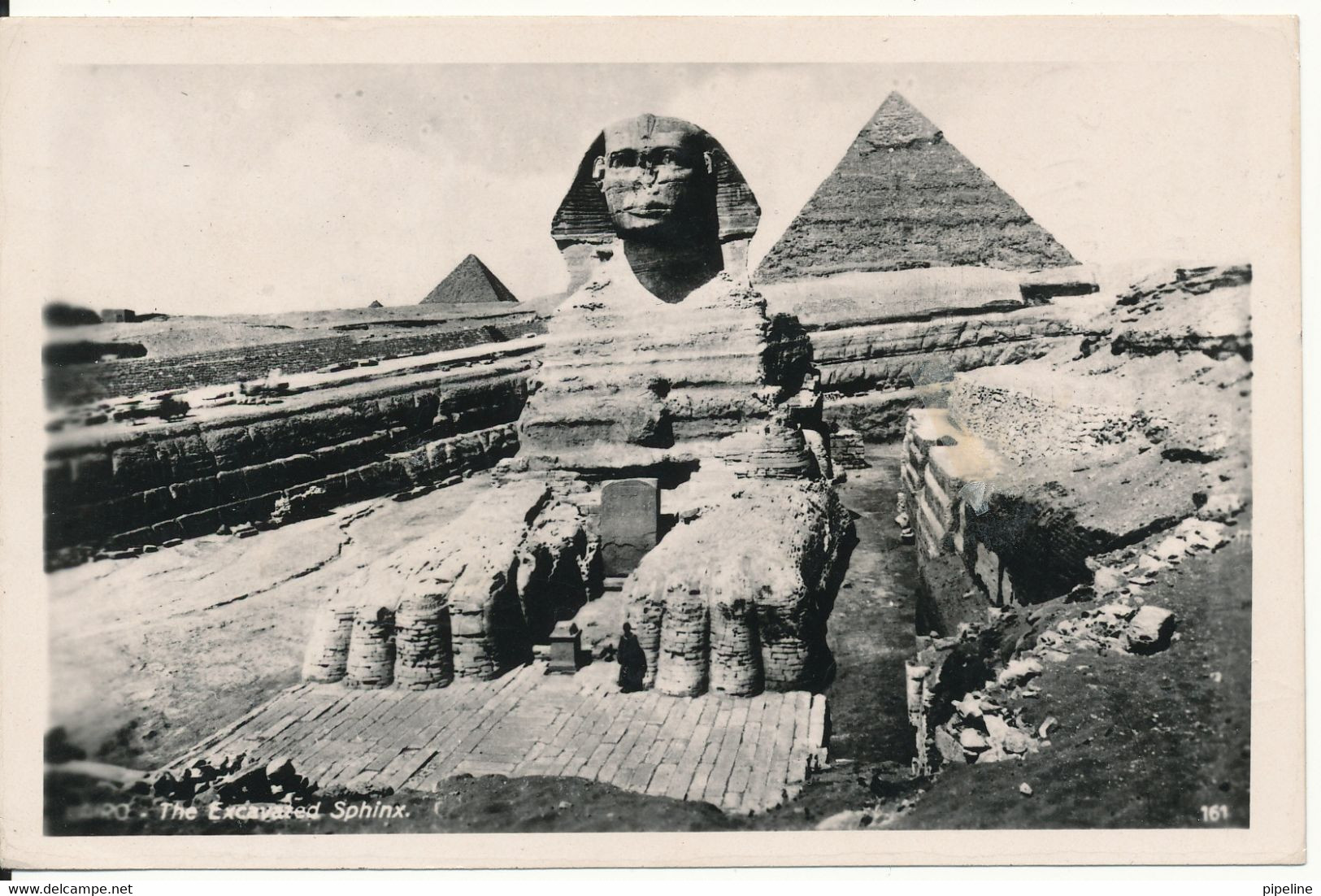 Egypt Postcard Sphinx Sent To Germany 12-9-1962 - Sphinx