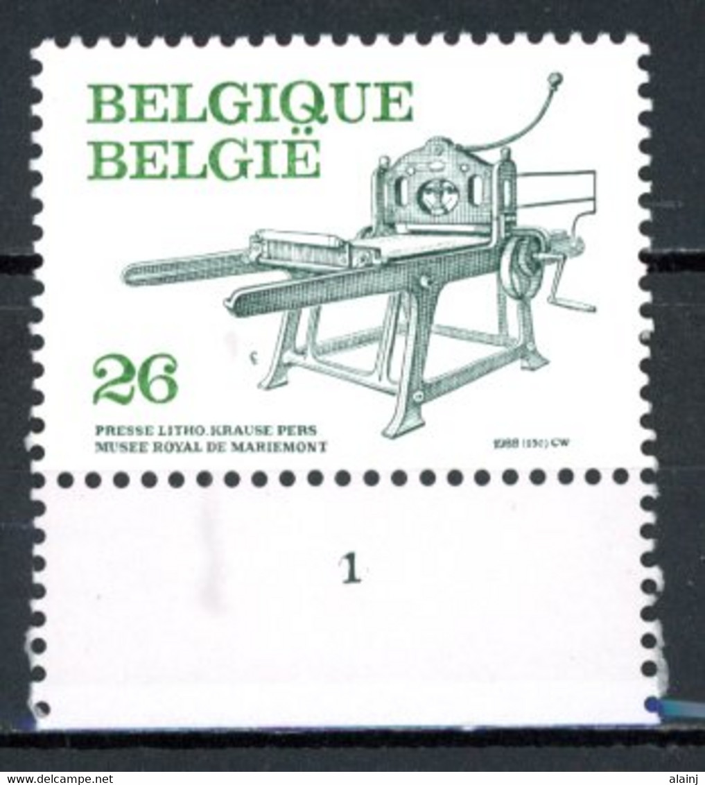 BE  2311  XX   ----  Imprimerie  --  N° De Planche 1 - 1981-1990