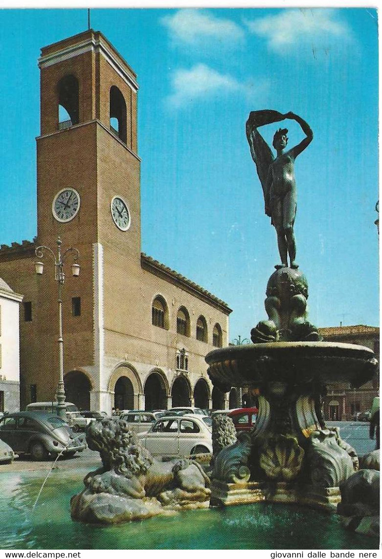 Fano - Fontana Della Fortuna E Palazzo Della Ragione - H6208 - Fano