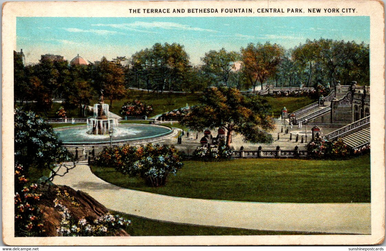 New York City Central Park The Terrace And Bethesda Fountain - Central Park