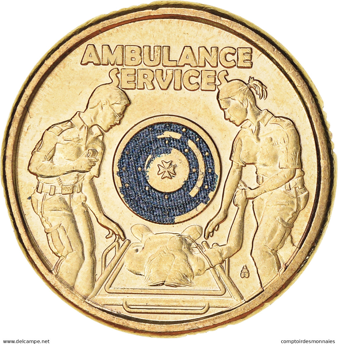 Monnaie, Australie, 2 Dollars, 2021, Colorized. Ambulance Service .FDC, FDC - 2 Dollars