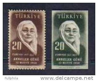 1956 TURKEY MOTHER'S DAY MNH ** - Día De La Madre