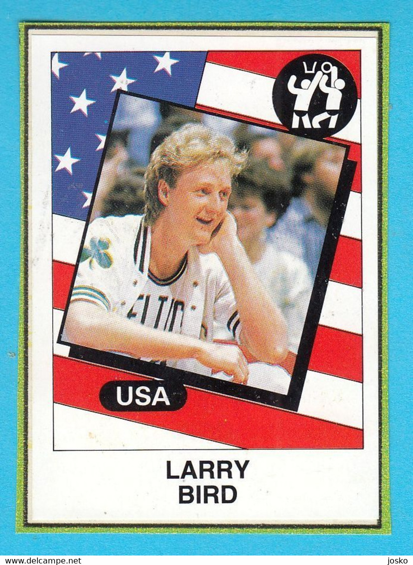LARRY BIRD - Old Basketball Card Cut From The Panini Album * Basket-ball Pallacanestro Baloncesto Boston Celtics USA NBA - 1980-1989