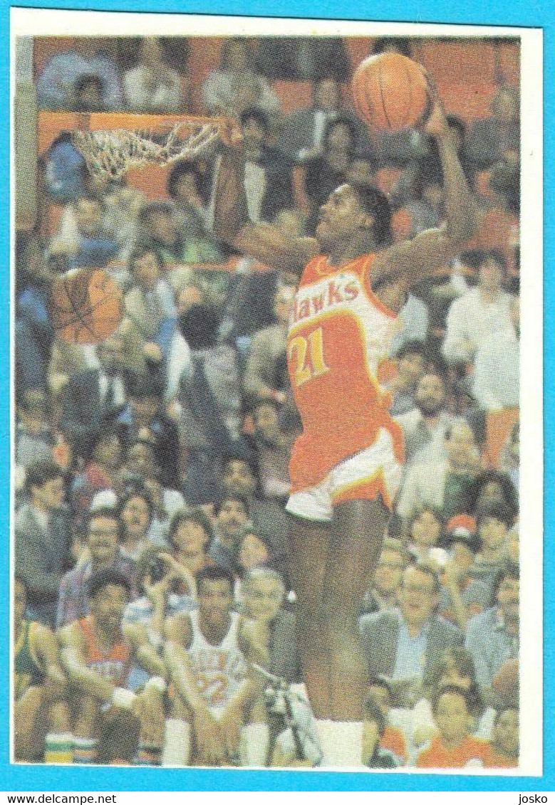 DOMINIQUE WILKINS - Yugoslav Vintage Cao Muflon Basketball Card * Atlanta Hawks Pallacanestro Baloncesto USA NBA - 1980-1989
