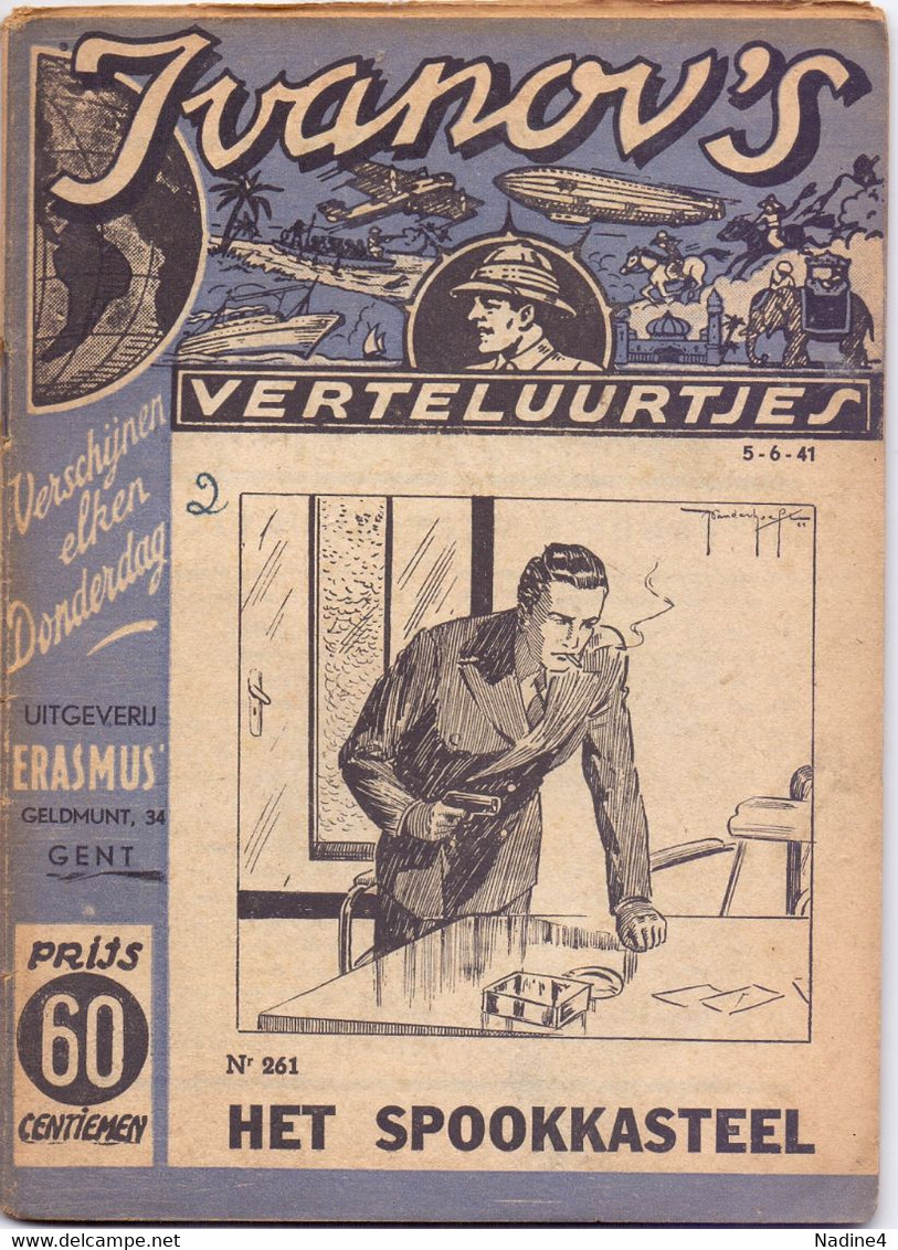 Tijdschrift Ivanov's Verteluurtjes - N° 261 - Het Spookkasteel - Sacha Ivanov - Uitg. Erasmus Gent - 1941 - Jugend