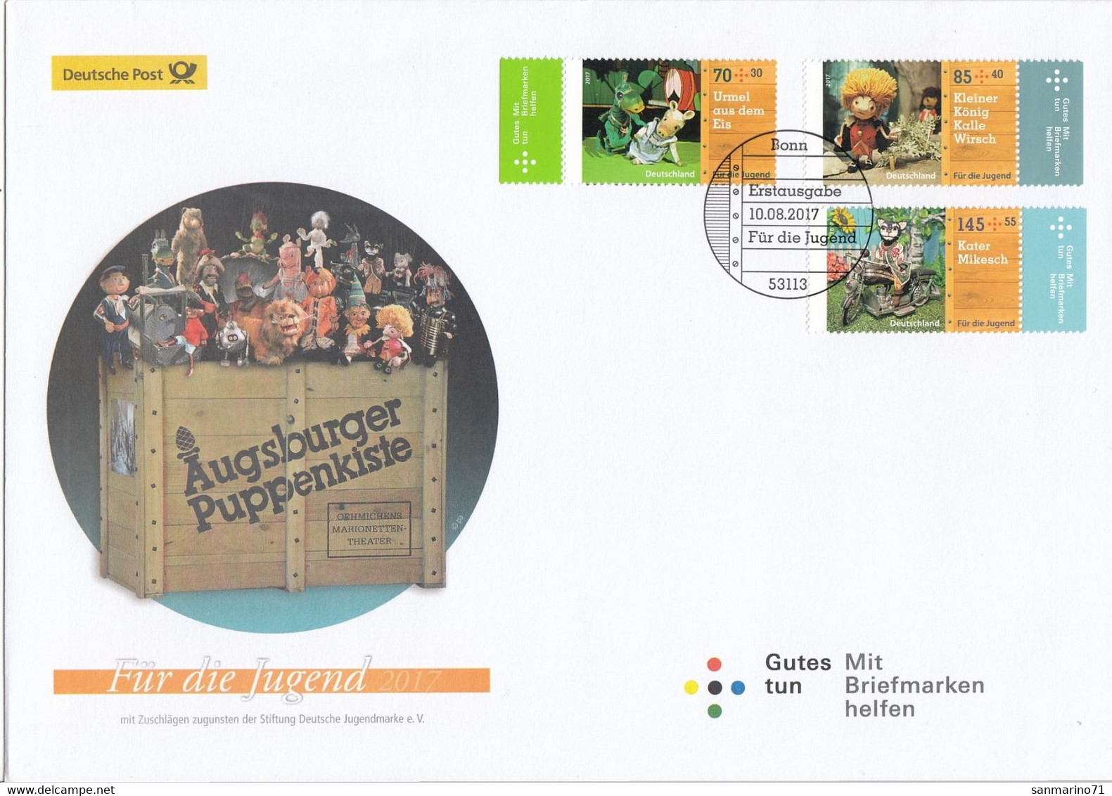 GERMANY Bundes FDC 3325-3327 - Poupées