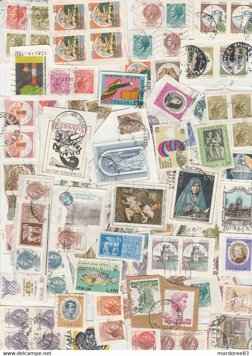 ITALIE LOT DE 170 TIMBRES OBLITERES 2 SCANS - Lotti E Collezioni