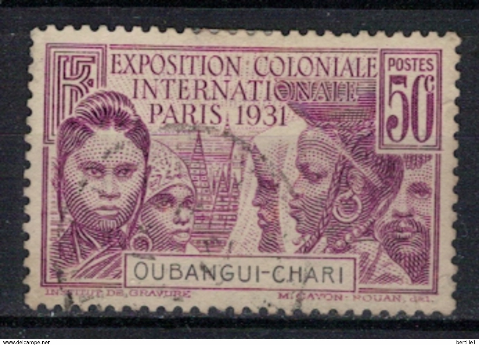 OUBANGUI       N°     YVERT    85  OBLITERE       ( Ob  10/06 ) - Oblitérés