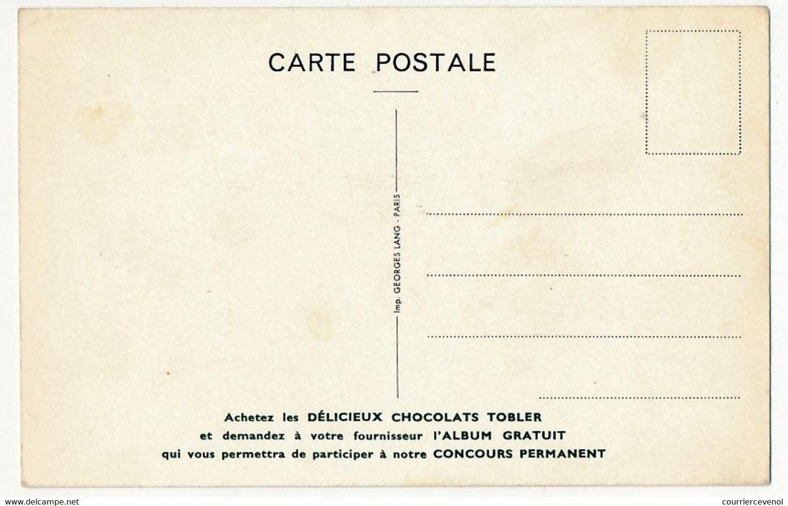 CPA - Voiture Facel Véga "grand Tourisme" (France) - Publicité Chocolat Tobler - Voitures De Tourisme