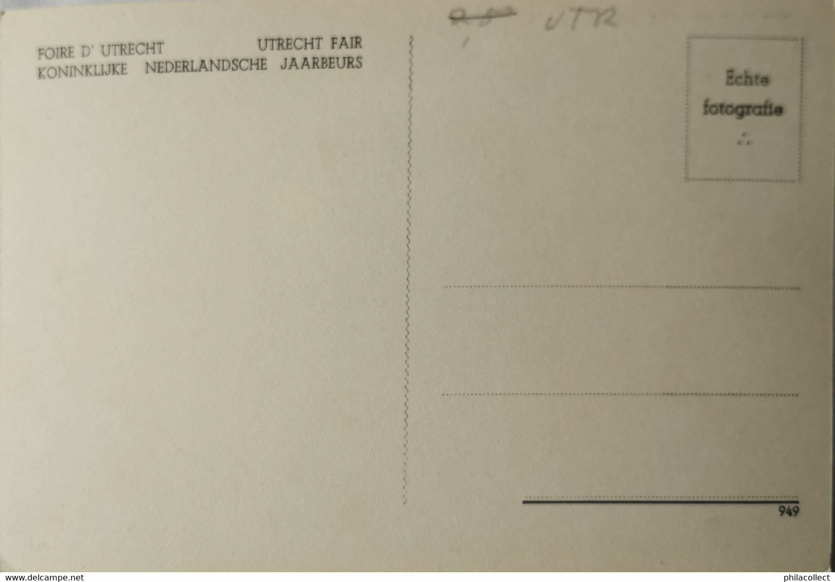 Utrecht // Jaarbeurs - Fair - Foire // Club Voor Buitenlandse Inkopers 1949 - Utrecht