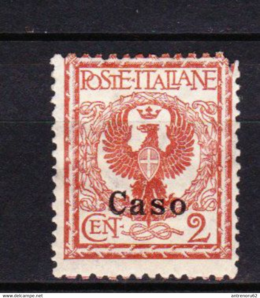 STAMPS-ITALY-1912-CASO-UNUSED-MH*-SEE-SCAN - Egeo (Caso)