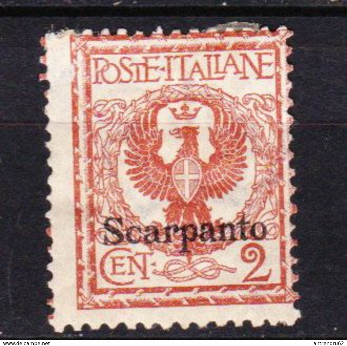 STAMPS-ITALY-1912-SCARPANTO-UNUSED-MH*-SEE-SCAN - Aegean (Scarpanto)