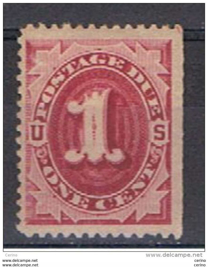 U.S.A.:  1887/89  POSTAGE  DUE  -  1 C. UNUSED  STAMP  -  P. 12  -  YV/TELL. 8 - Taxe Sur Le Port