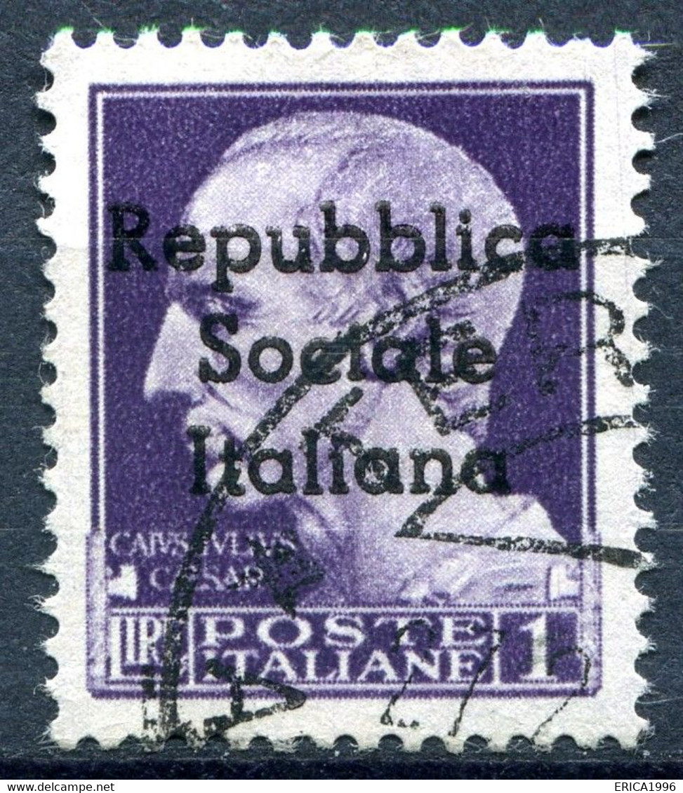 Z3373 ITALIA EMISSIONI LOCALI TERAMO 1944 Lire 1, Sassone 8, Usato, Valore Catalogo € 350, Buone Condizioni - Local And Autonomous Issues