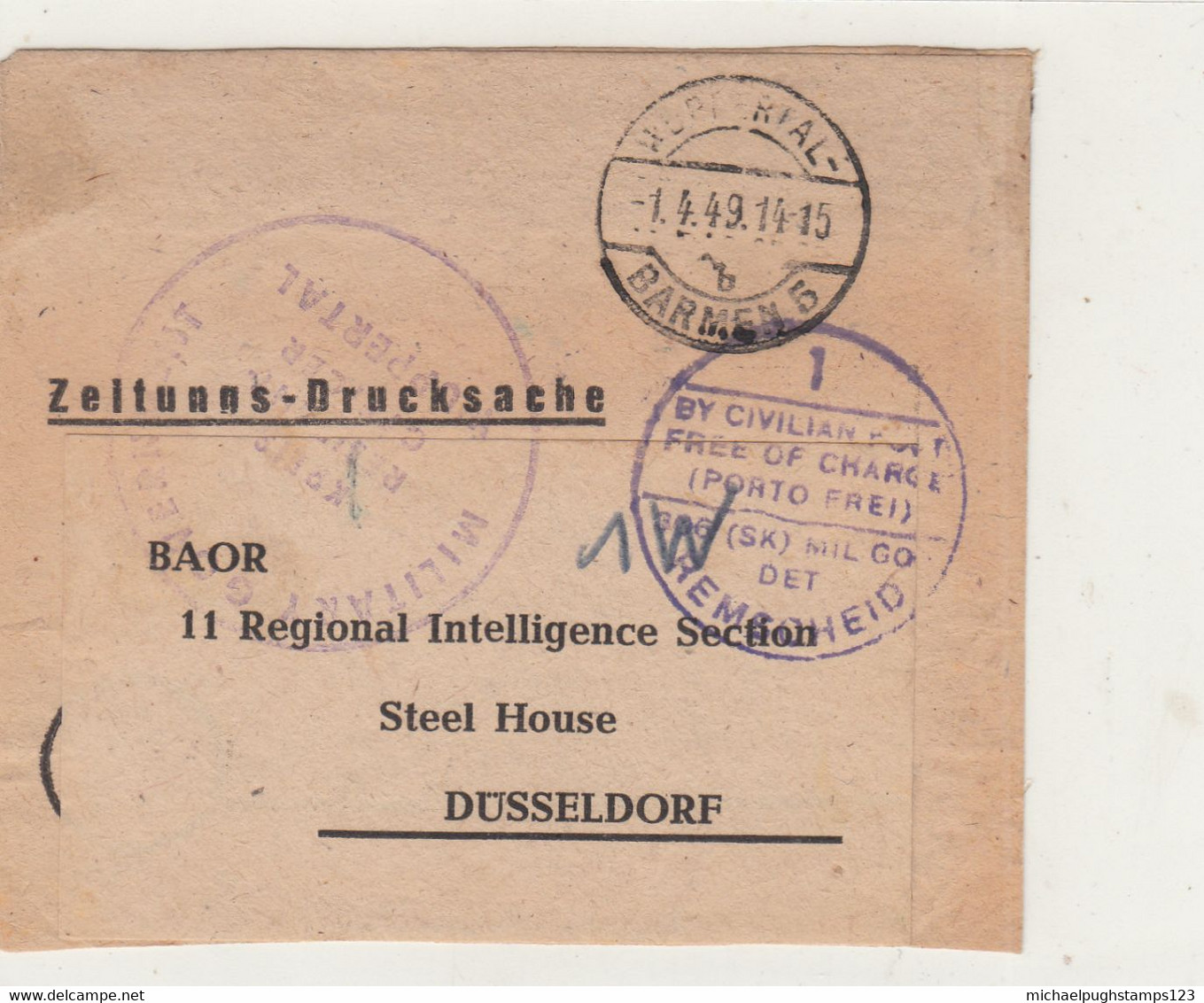 G.B. / Military Mail / Germany - Unclassified