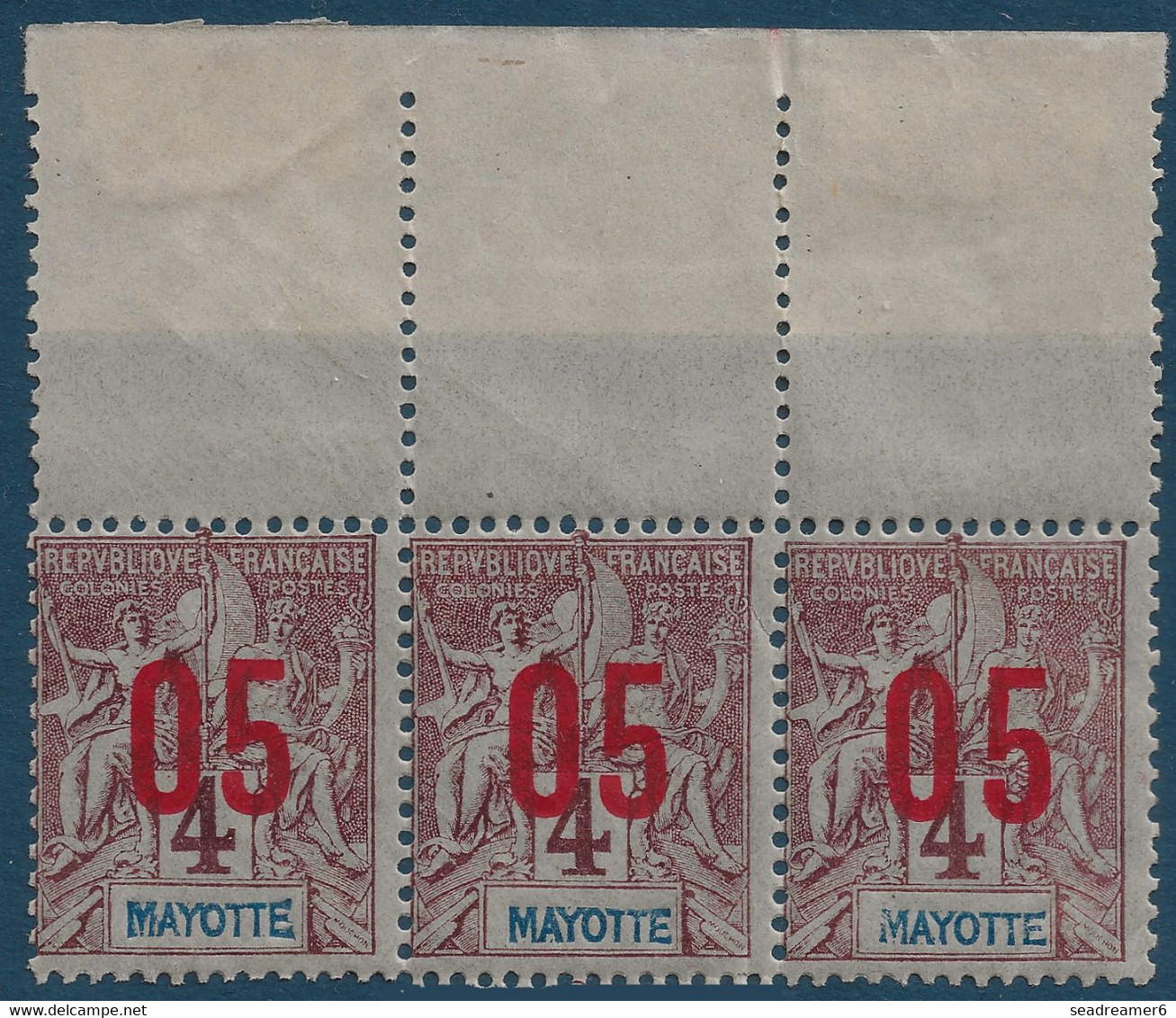 France Colonies Type Groupe Mayotte Bloc De 10 Millésime 3 & 1 Bde De 3 N°22AA & 25Aa **/* Tres Frais & TTB - Nuevos