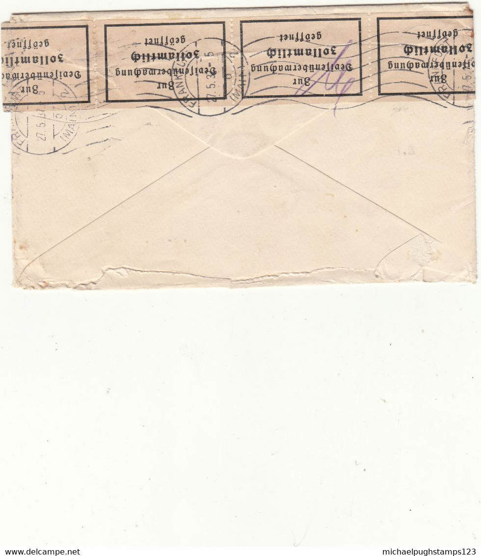 G.B. / Military Mail / Germany Censorship / 1937 Coronation / Airmail - Non Classés