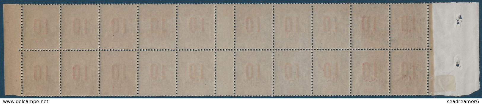 France Colonies Type Groupe Grande Comore Bloc De 20 N°27Aa **/* Variété 1 & 0 Espacés Tres Frais & TTB - Unused Stamps