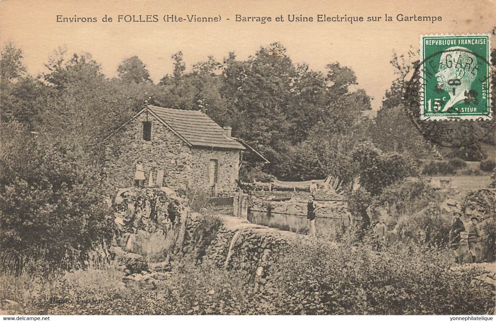 87 - HAUTE VIENNE -environs De FOLLES - Barrage Et Usine électrique Sur La Gartempe - Superbe -10098 - Otros & Sin Clasificación