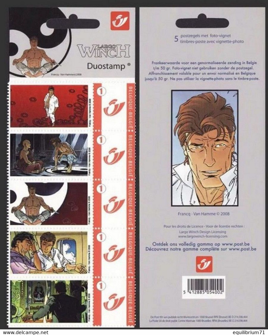 DUOSTAMP** / MY STAMP** - Largo Winch - Francq Van Hamme - Philabédés (comics)