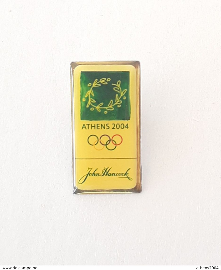 Athens 2004 Olympic Games, John Hancock Sponsor, Logo Pin, - Jeux Olympiques