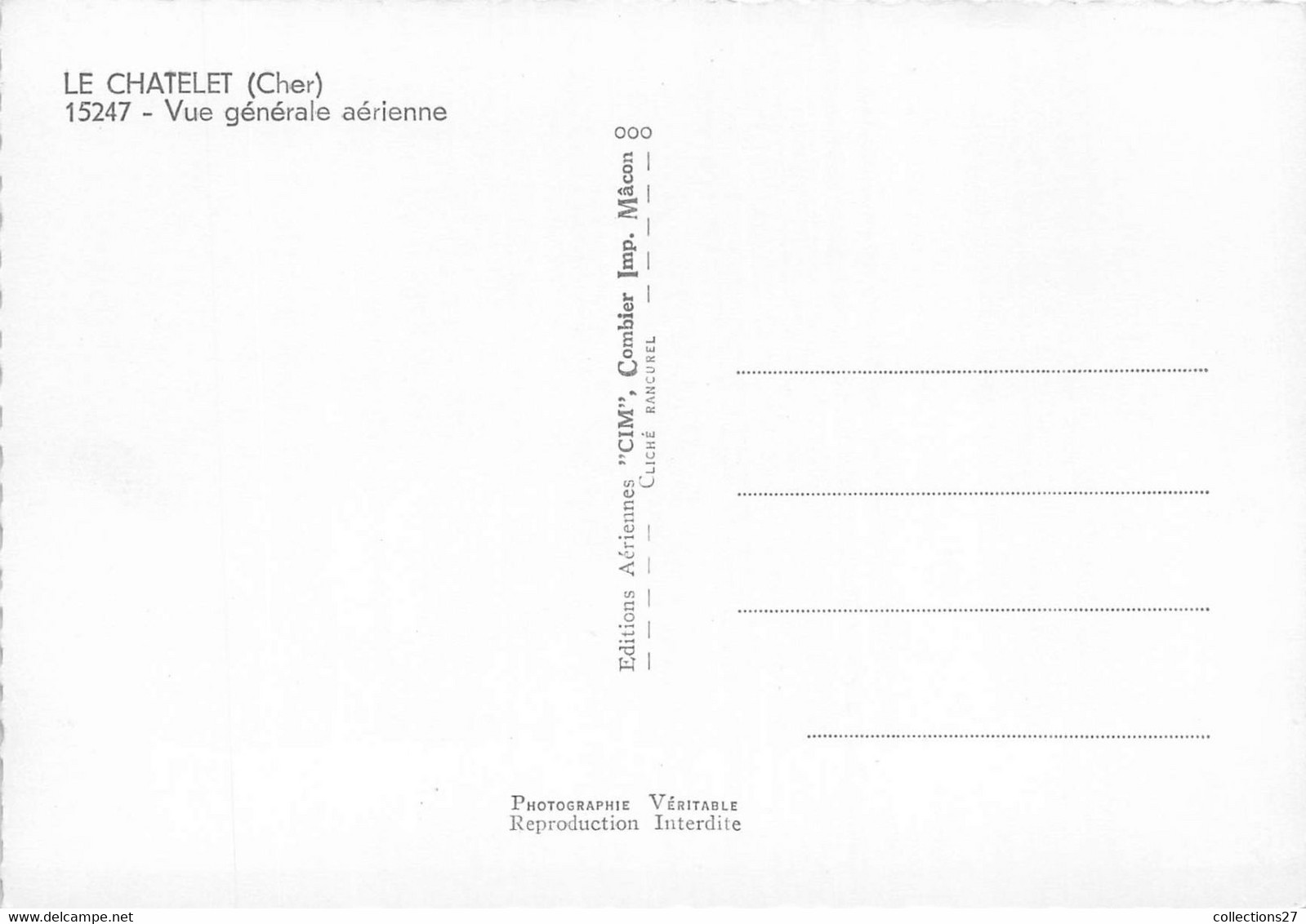 18-LE-CHATELET- VUE GENERALE AERIENNE - Otros & Sin Clasificación