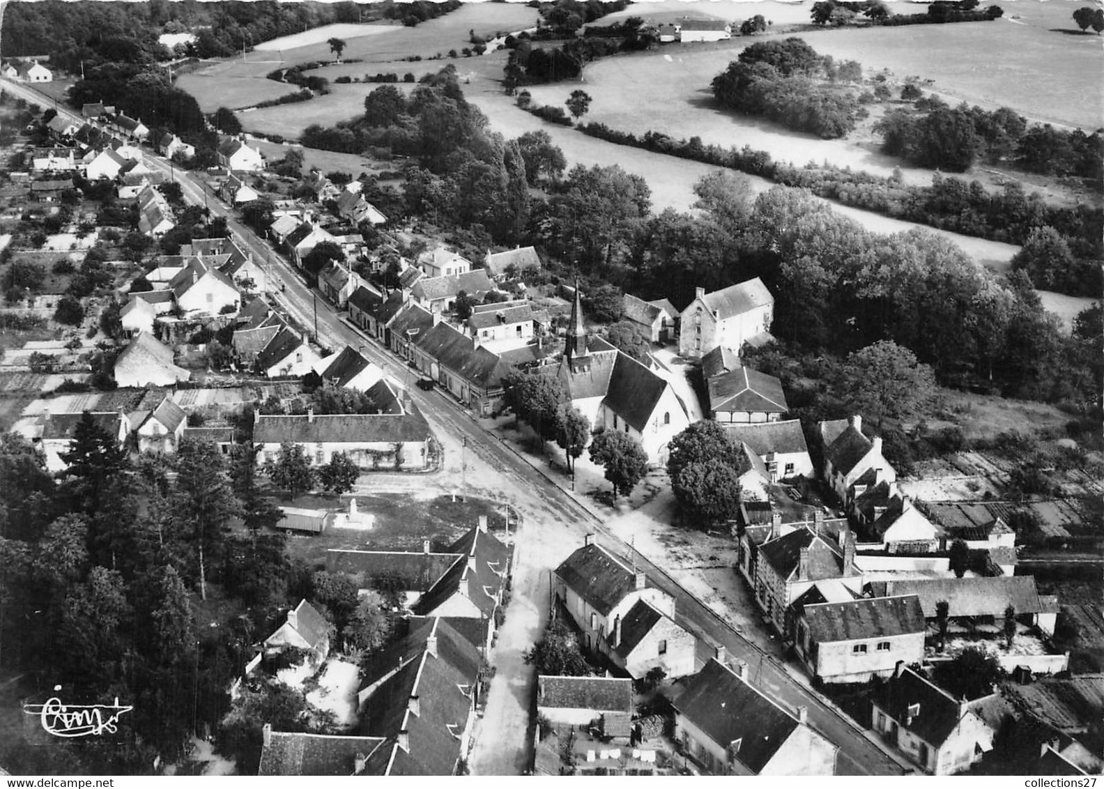 18-MENETREOL-SUR-SAULDRE-VUE GENERALE AERIENNE - Otros & Sin Clasificación