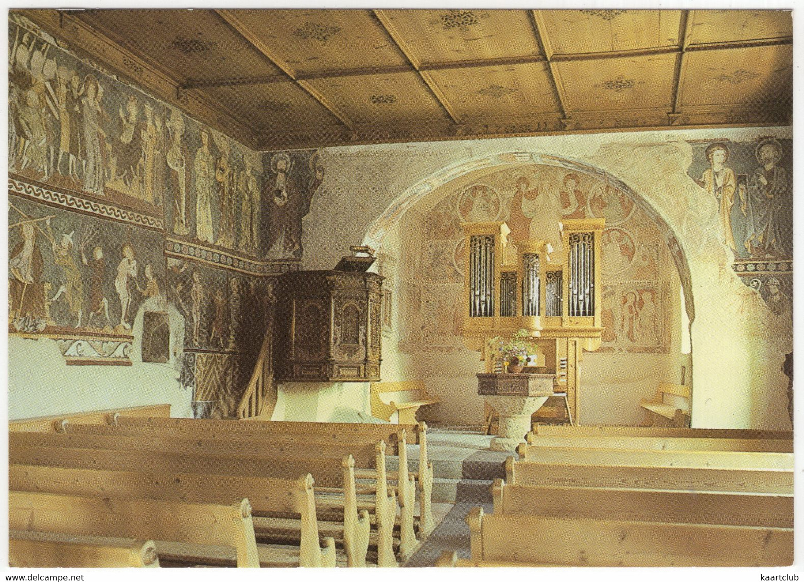 Waltensburg/Vuorz GR - Kirche Innen / Baselgia Intern - (Suisse/Schweiz/CH) - ORGEL/ORGUE/ORGAN - Waltensburg/Vuorz