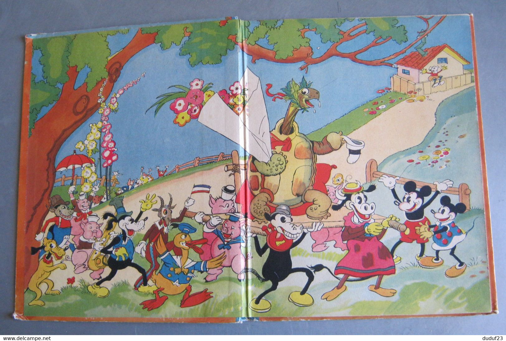 LE LIEVRE ET LA TORTUE HACHETTE 1935 SILLY SYMPHONIES WALT DISNEY - Hachette