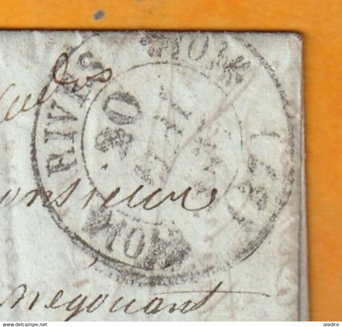 1837  - Lettre Pliée Avec Corresp Amicale De 3 P De RIVES, Isère Vers PARIS - Redirigée Vers Luzarches, Val D'Oise - 1801-1848: Voorlopers XIX
