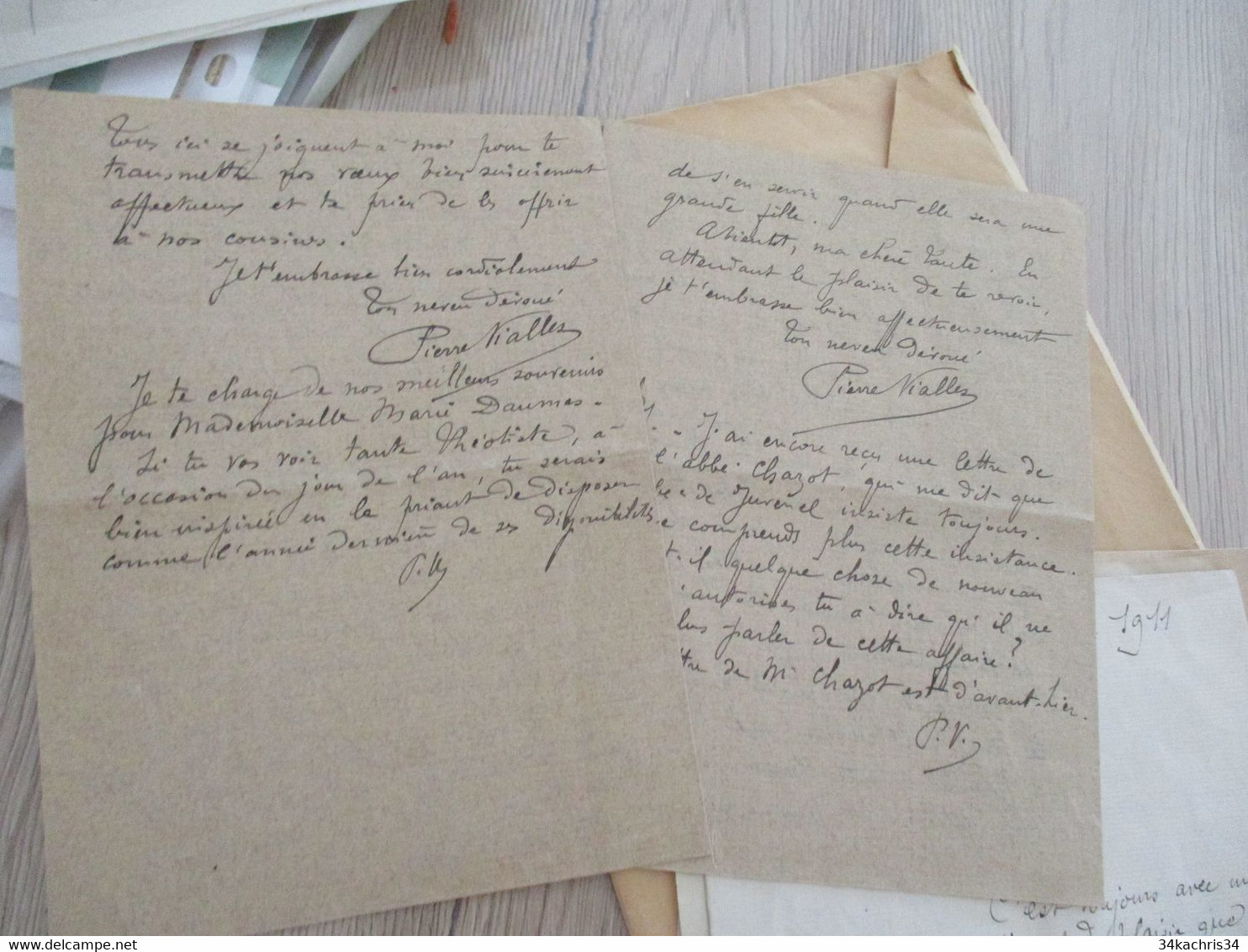 Archive Famille Vialles De Frédéric Historien Avocat De Montpellier 9 LAS Autographes Signées - Andere & Zonder Classificatie