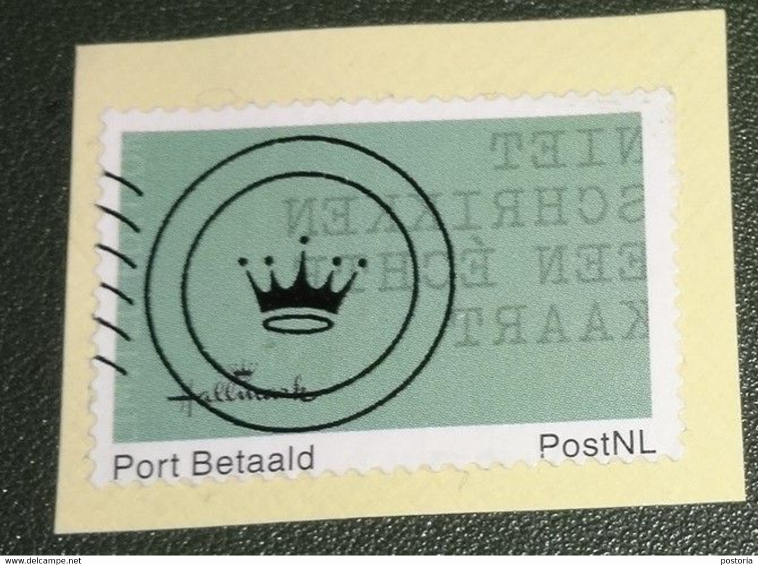 Nederland - NVPH - Persoonlijke - Gebruikt - Onafgeweekt - Port Betaald - Hallmark - Echte Kaart - Kroontje - Sellos Privados