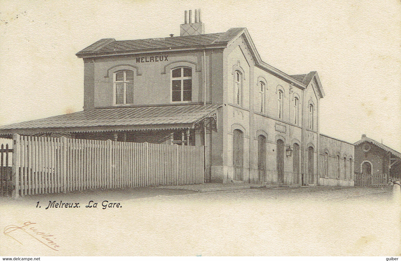 Melreux La Gare 1903 N°1 - Hotton