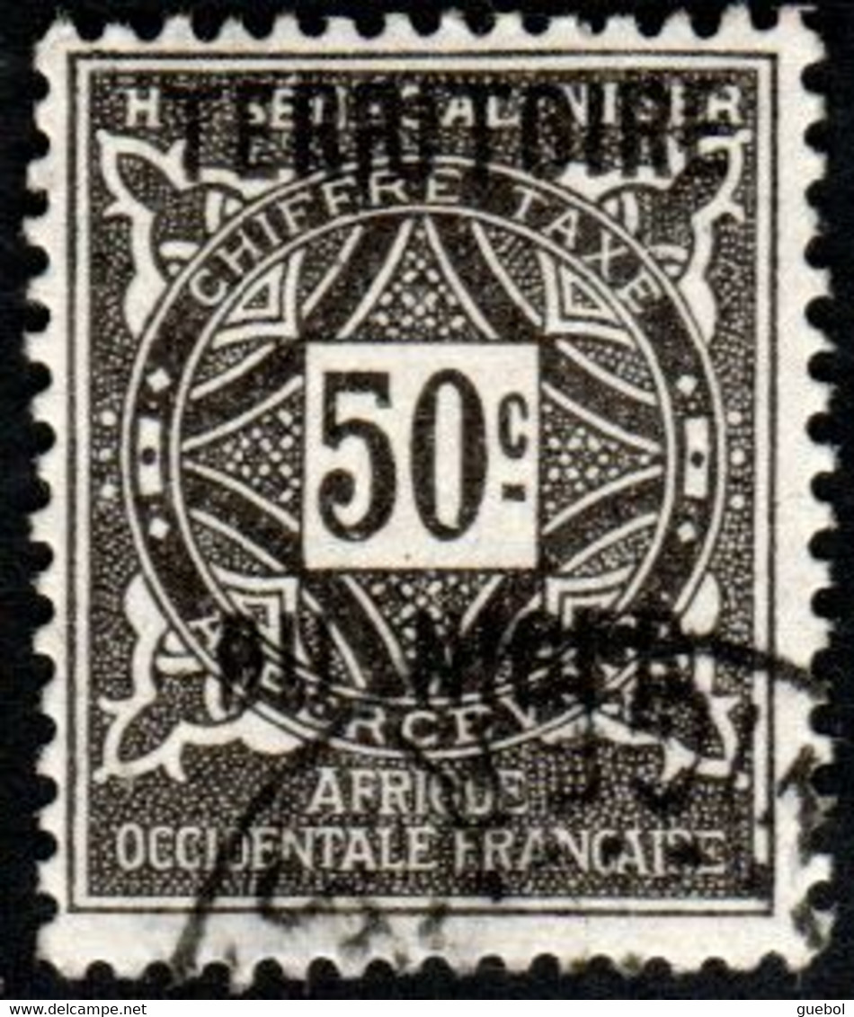 Niger Obl. N° Taxe  6 - Ornements Le 50c Noir - Gebraucht