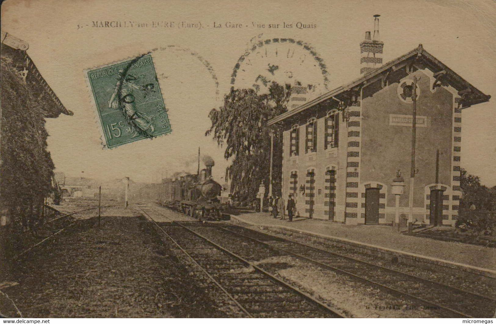 27 - MARCILLY-sur-EURE - La Gare - Vue Sur Les Quais - Marcilly-sur-Eure