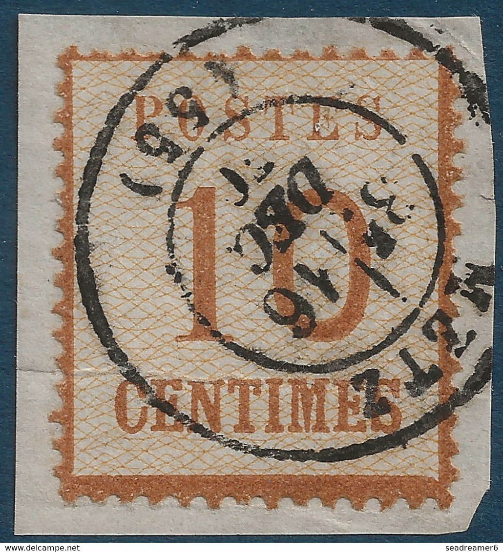 FRANCE Alsace Lorraine Occupation N°5 X2 + 5b 10c Oblitérés Dateurs Francais De Metz Nancy Et Strasbourg TTB - Used Stamps