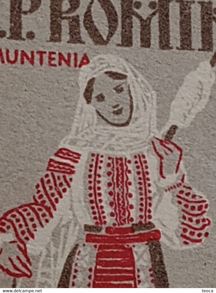 Errors Romania 1958  # MI 1744/45 B Printed With Stain Color ,errors  Traditional Popular Costume Muntenia Area - Abarten Und Kuriositäten