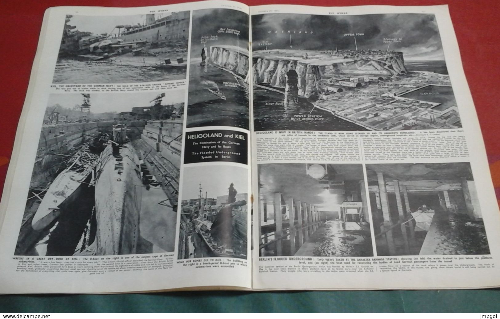 WW2 The Sphere 27 Octobre 1945  Acte Accusation Procès Nuremberg Criminels Nazis Détenus Java Siam Heligoland Kiel Tokyo - Militair / Oorlog