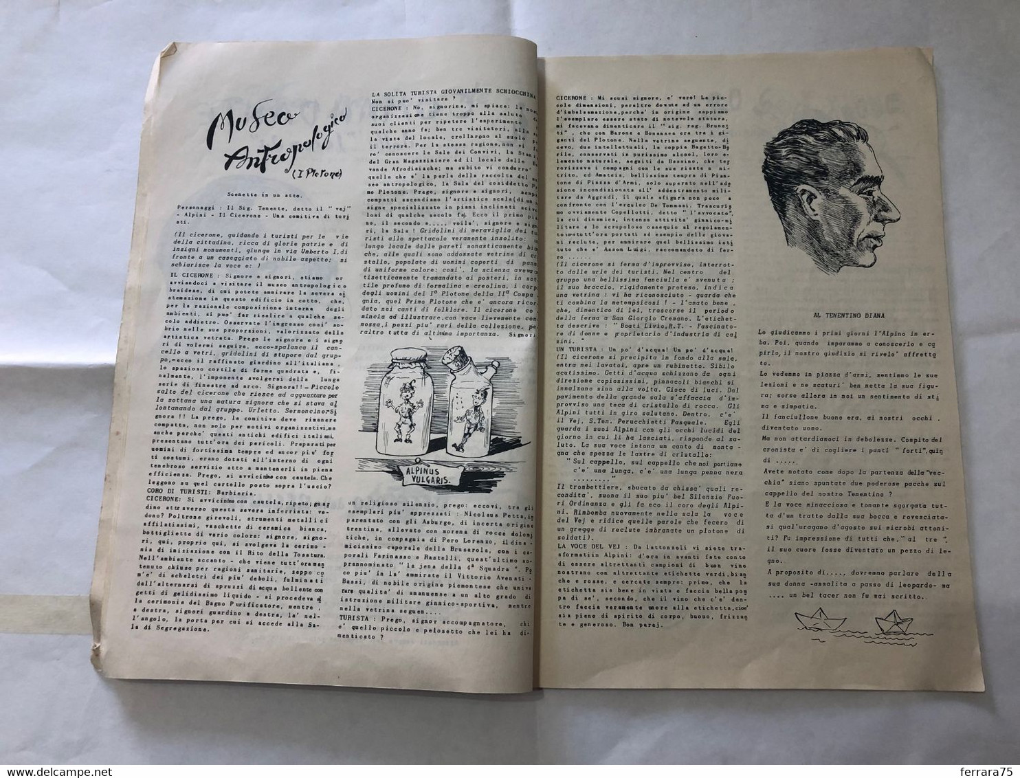 RIVISTA ALPINI NUMERO UNICO BATT.TAURINENSE IV°REGG.CON AUTOGRAFI CAP.MAZZI 1934