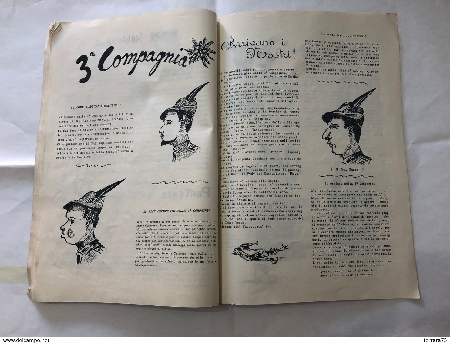 RIVISTA ALPINI NUMERO UNICO BATT.TAURINENSE IV°REGG.CON AUTOGRAFI CAP.MAZZI 1934