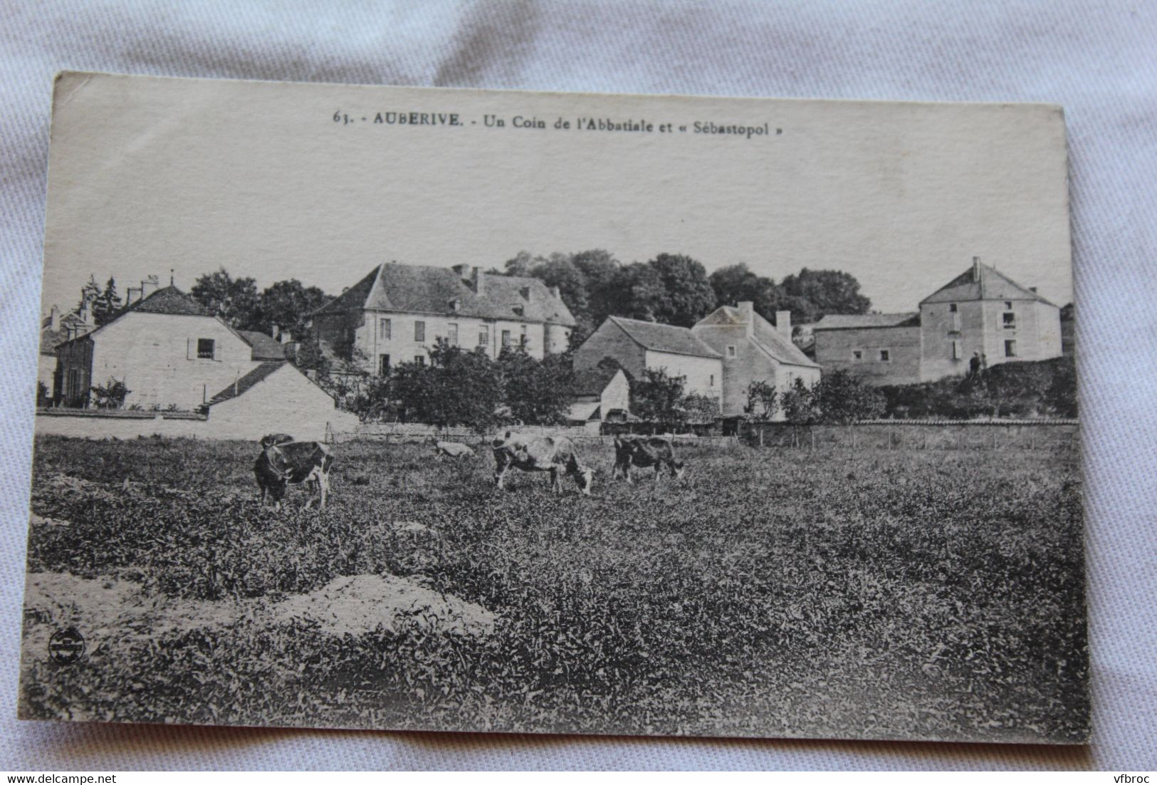 Cpa 1917, Auberive, Un Coin De L'abbatiale Et "Sébastopol", Haute Marne 52 - Auberive