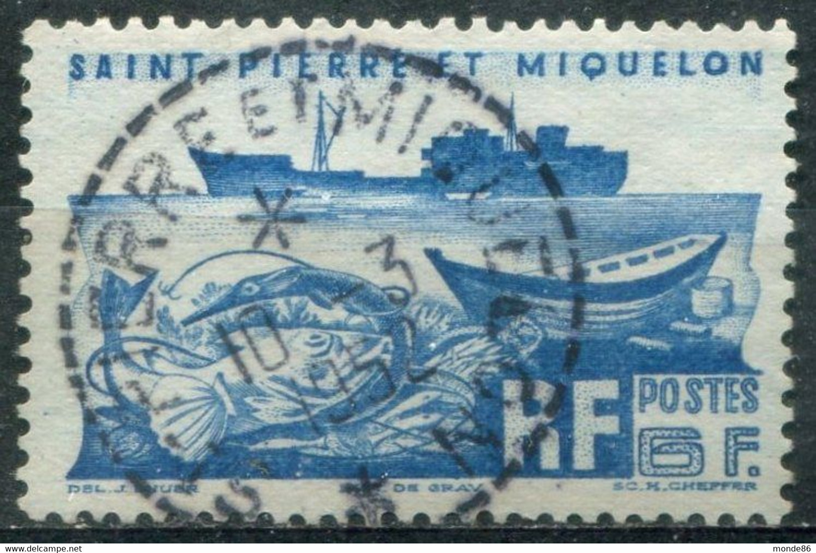 SAINT PIERRE ET MIQUELON - Y&T  N° 339 (o) - Gebruikt