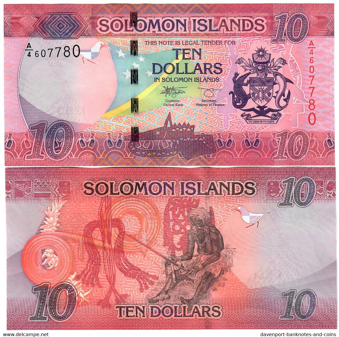 Solomon Islands 10 Dollars 2017 (2021) UNC A/4 - Solomon Islands