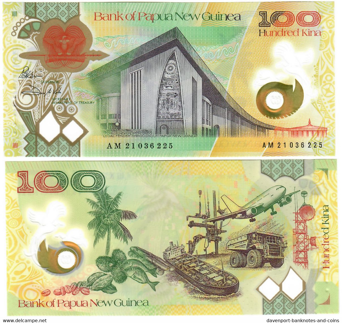 Papua New Guinea 100 Kina 2021 UNC - Papua New Guinea