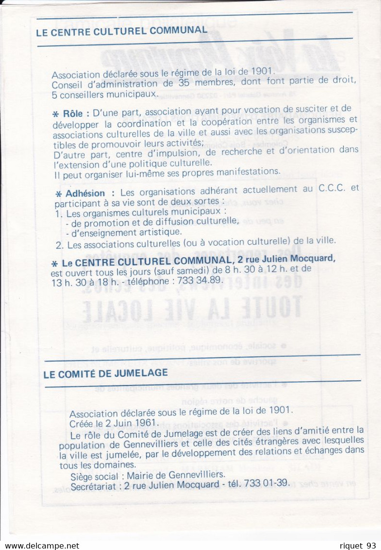 Plaquette De L'Amicale Philat. De Gennevilliers De L'Expo D'Octobre 1973 Cachet Timbre Pasteur+vignettes Institut - Autres & Non Classés