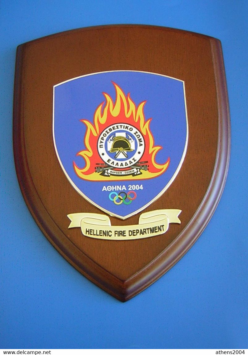 Athens 2004 Olympic Games, Coat Of Arms Of Fire Department Of Greece - Habillement, Souvenirs & Autres