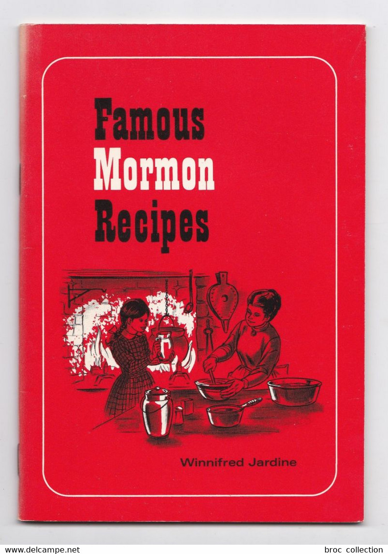 Famous Mormon Recipes, Winnifred Jardine, 1972, Recettes Mormones - Americana